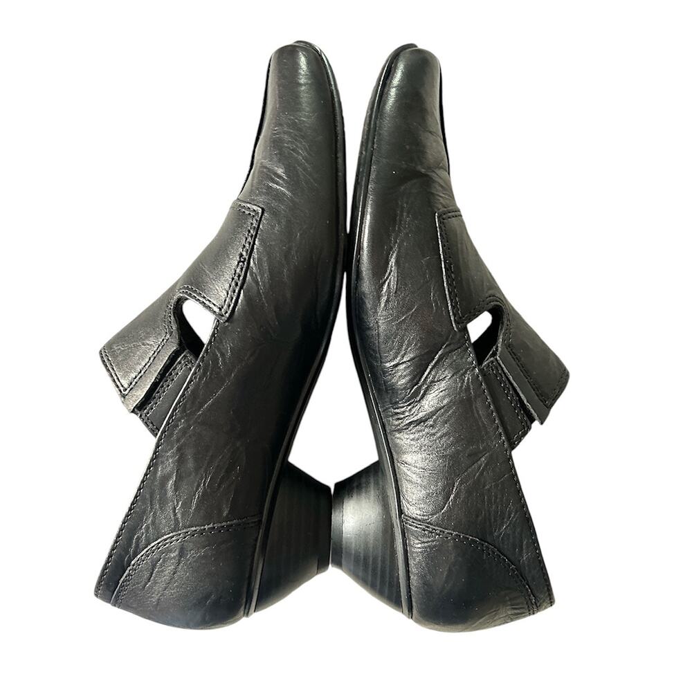 Josef Seibel Size US 7.5/ EU 38 Black Leather Tina Slip On European‎ Pump Bootie - Picture 5 of 8